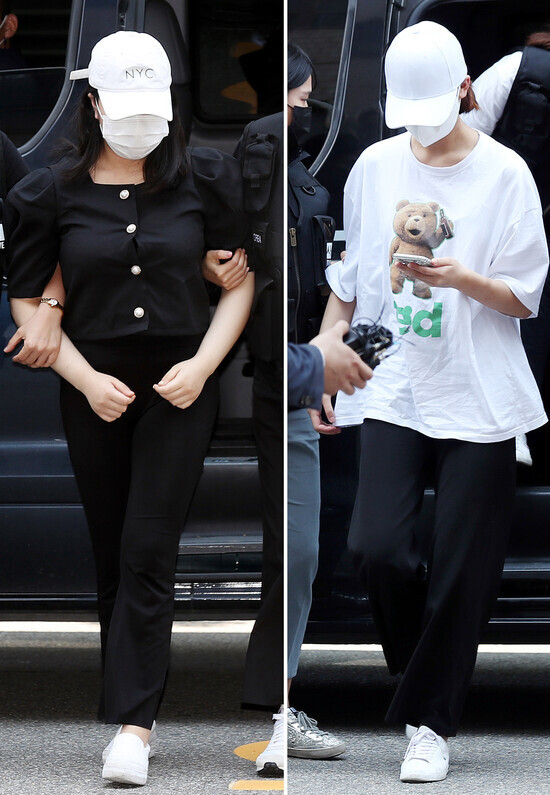 지적장애가 있는 여고생을 모텔에서 집단 폭행한 혐의를 받는 10대 2명이 구속 전 피의자 심문(영장실질심사)를 받기 위해 인천지법으로 들어서고 있다. 연합뉴스