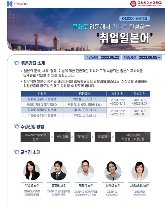 &nbsp; &nbsp; &nbsp; &nbsp; &nbsp; &nbsp; &nbsp; &nbsp; &nbsp; &nbsp; &nbsp; &nbsp; &nbsp; &nbsp; &nbsp; &nbsp; &nbsp; &nbsp; &nbsp; &nbsp; &nbsp; &nbsp; &nbsp; &nbsp; &nbsp; &nbsp; &nbsp; &nbsp; 취업일본어 묶음강좌 홍보 포스터.고려사이버대 제공