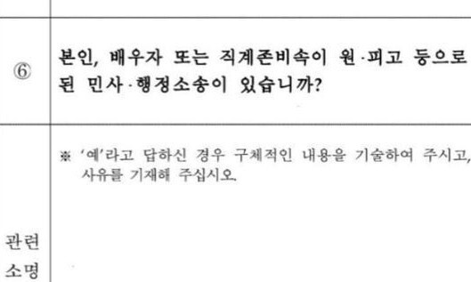 지난해 대통령실이 공개한 공직 예비 후보자 사전 질문지. 윤건영 의원 제공