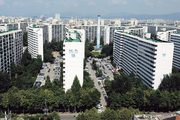 서울 강남의 은마아파트 전경. 한겨레 자료사진