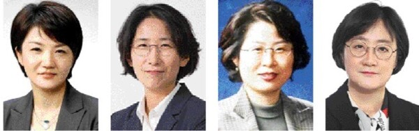 왼쪽부터 조화순·이현주·강정혜·이희정 교수. 엘지 제공