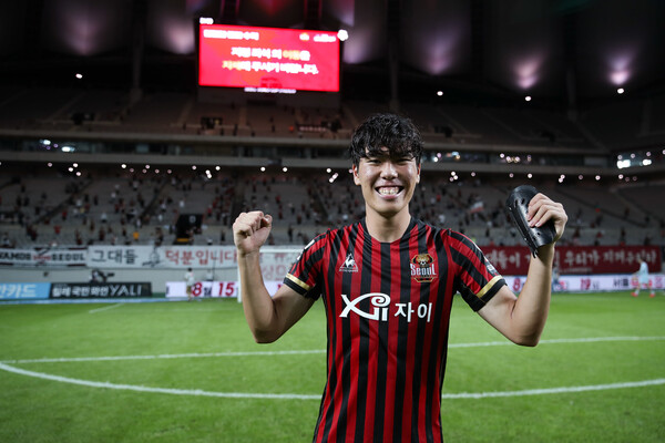 FC서울의 정한민. 한국프로축구연맹 제공