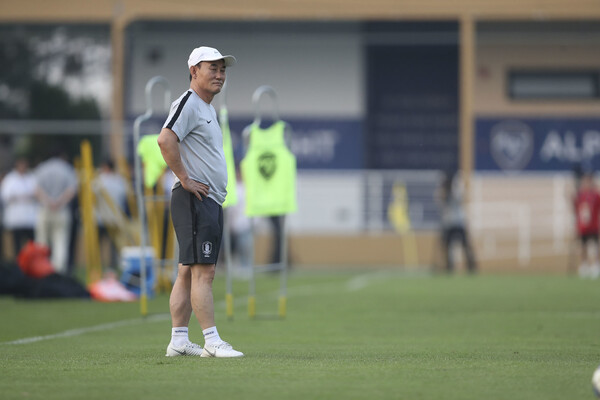 김학범 올림픽팀 감독. 대한축구협회 제공