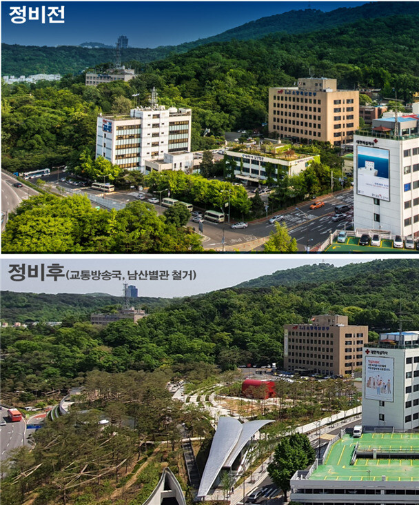 옛 중앙정보부 터인 서울 남산 예장자락에 공원이 들어섰다. 서울시 제공