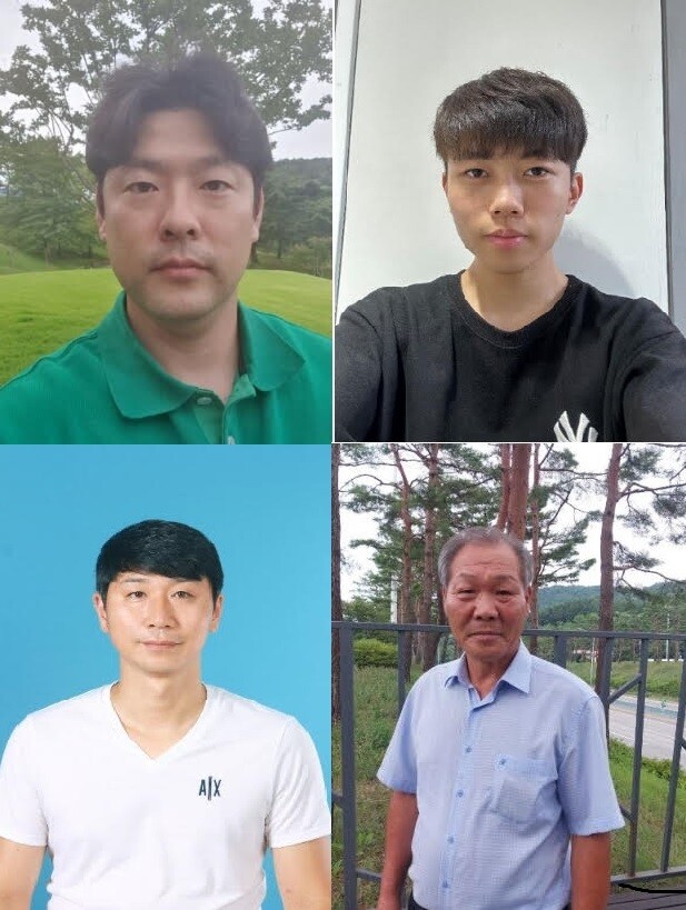 왼쪽 위부터 시계방향으로 이효영씨, 최재호씨, 홍시호씨, 심용택씨. 포스코청암재단 제공