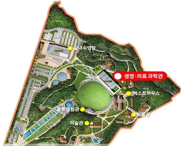 국립강원과학관 배치도. 강원도 제공