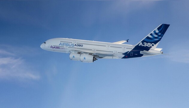 A380의 비행모습. 에어버스 제공