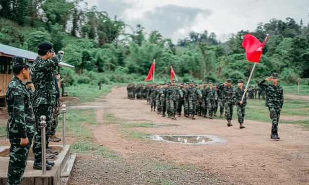 미얀마 민족통합정부(NUG)가 공개한 민중방위대(PDF·People’s Defence Force)의 훈련 모습. 민족통합정부 제공