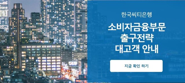 씨티은행 누리집 갈무리