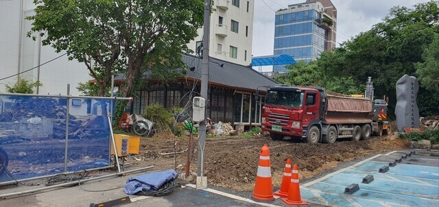 광주시는 동구 불로동에 정율성 공원을 조성하고 있다. 정대하 기자