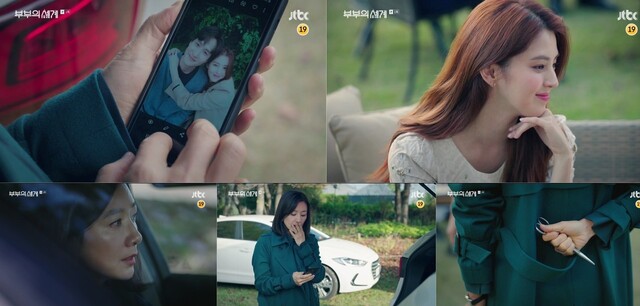 &lt;제이티비시&gt;(JTBC) 금토드라마 &lt;부부의 세계&gt; 속 장면들. 드라마 화면 갈무리