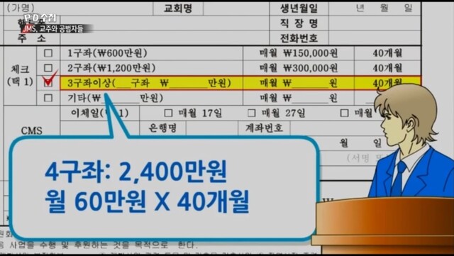 18일 밤 방영된 ＜문화방송＞(MBC) 시사 프로그램 ‘피디수첩’의 한 장면. 방송 갈무리