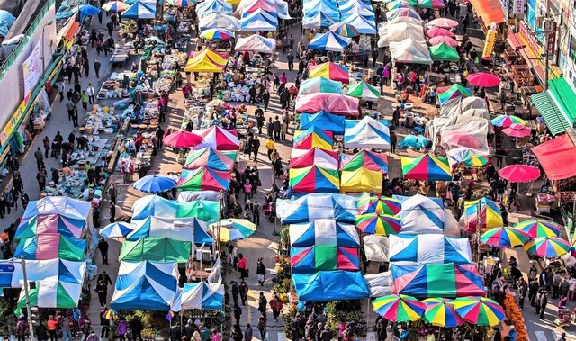 경남 지역 전통시장. 클립아트코리아 제공