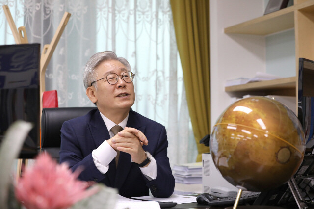 이재명 경기도지사. 한겨레 자료사진