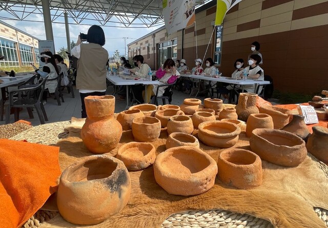 광주 광산구 신창동 마한유적체험관 체험행사. 광산구 제공