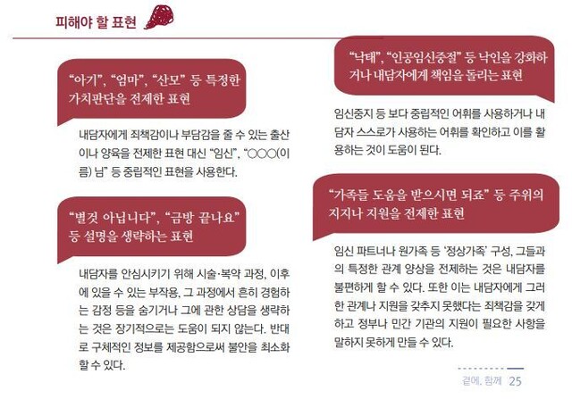 임신중지 가이드북 <곁에, 함께> 갈무리