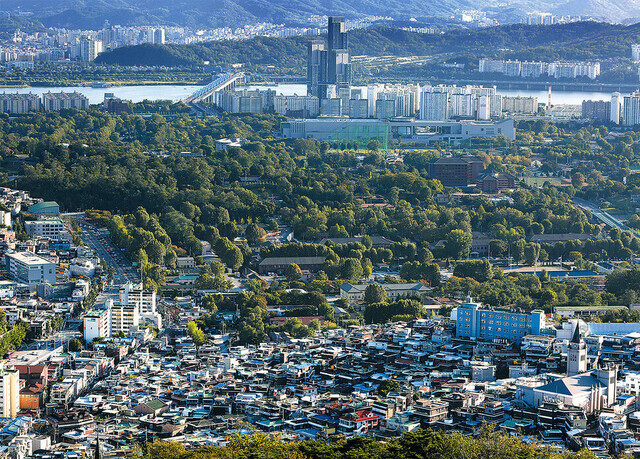 용산기지 일대 모습. <한겨레> 자료사진