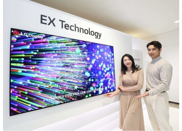 엘지(LG)디스플레 오엘이디(OLED) 티브이(TV)용 패널. 엘지디스플레이 제공