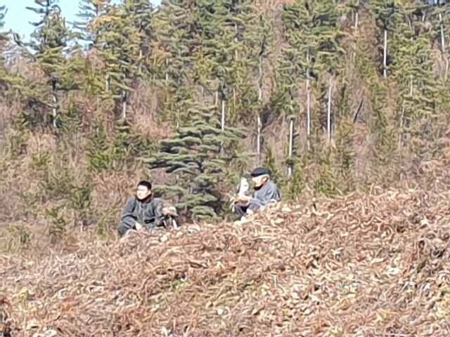 박정오(오른쪽) 응사가 지난 25일 열린 매사냥 시연회에서 준비하고 있다. 박임근 기자
