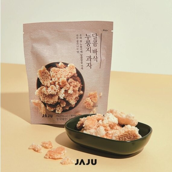 신세계인터내셔날 라이프 스타일 브랜드 자주가 내놓은 ‘달콤 바삭 누룽지 과자’. 자주 제공