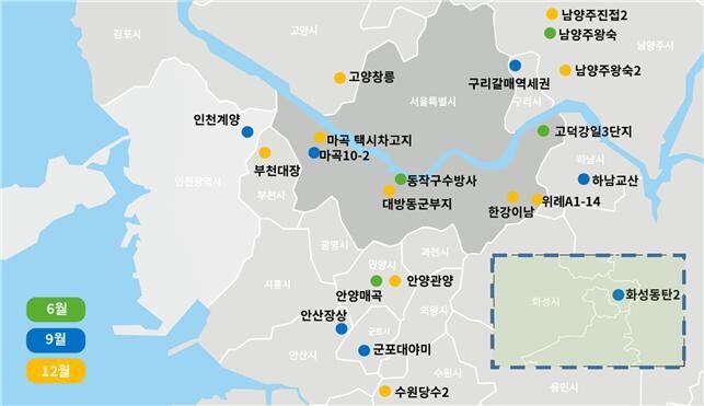 2023년도 사전청약 공급 위치도. 국토교통부 제공