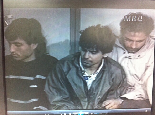 1992년 ‘파키스탄 노동자 살해 사건’ 용의자로 체포된 파키스탄인들. 문화방송 화면 갈무리