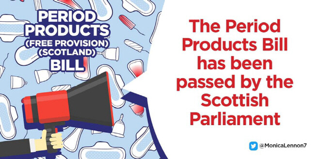 스코틀랜드, 세계최초로 여성 생리용품 전면 무상공급