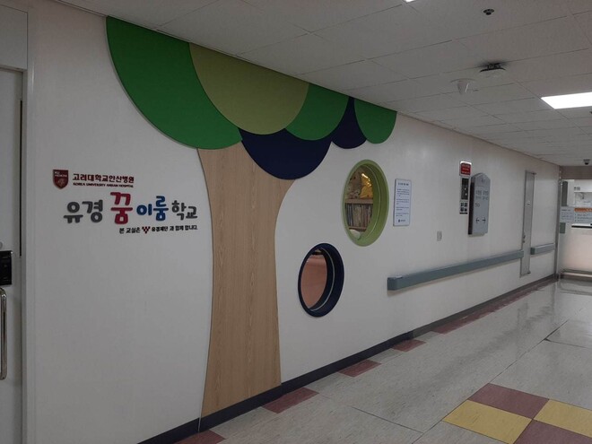 고려대학교 안산병원에 설치된 병원학교인 ‘유경 꿈 이룸학교’가 4일 문을 연다. 경기도교육청 제공