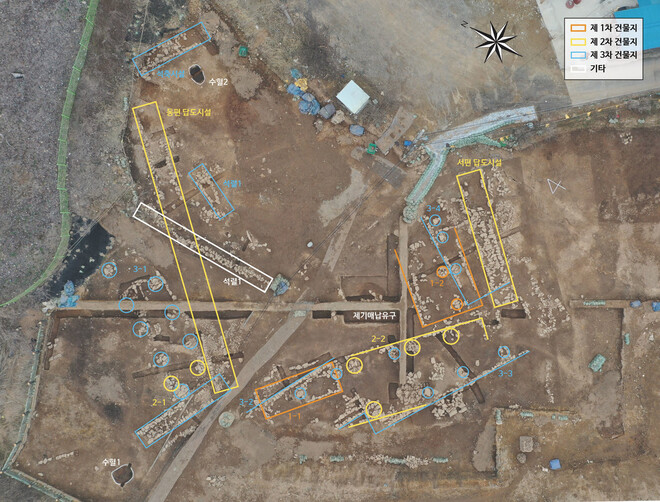 용인 서리 고려백자요지 제4차 발굴조사에서 확인된 건물지 배치도. 사진 용인시 제공