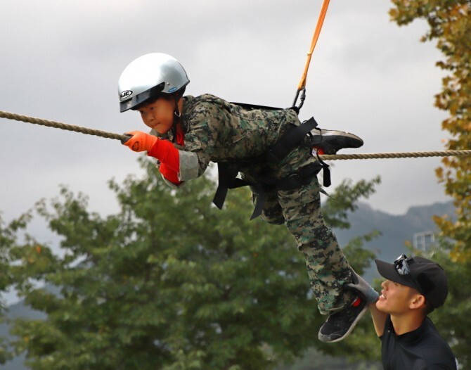 세계군문화축제 병영체험. 계룡시 제공