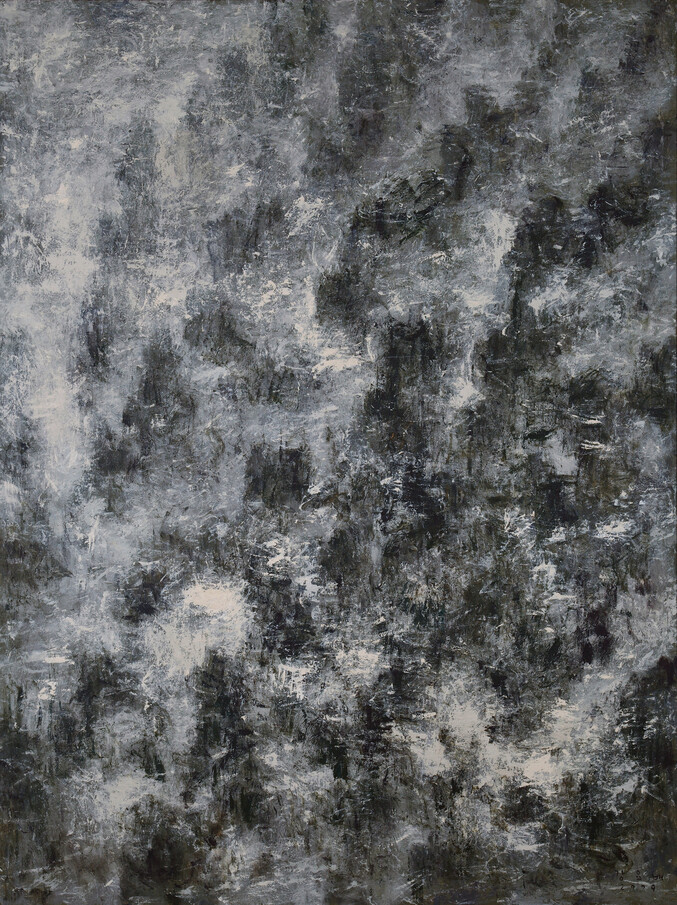 강요배 작가의 2009년 작 &lt;서북벽&gt;.