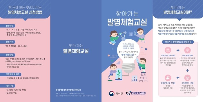 찾아가는 발명체험교실. 특허청 제공