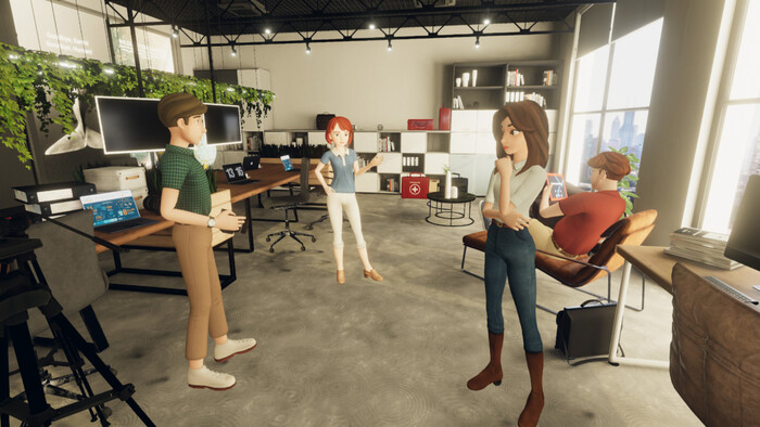 환경 교육 브이아르(VR) 게임 ‘미션블루’ 캐릭터 선택 화면. 스튜디오코인 제공