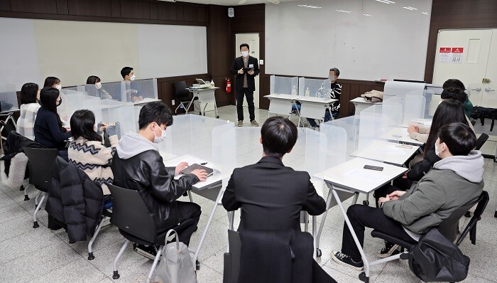 &nbsp; &nbsp; &nbsp; &nbsp; &nbsp; &nbsp; &nbsp; &nbsp; &nbsp; &nbsp; &nbsp; &nbsp; &nbsp; &nbsp; &nbsp; &nbsp; &nbsp; &nbsp; &nbsp; &nbsp; &nbsp; &nbsp; &nbsp; &nbsp; &nbsp; &nbsp; &nbsp; &nbsp; 학과별 간담회 모습. 삼육대 제공