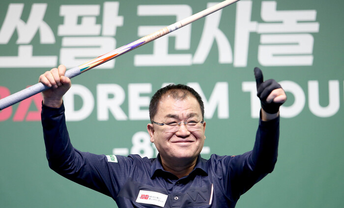피비에이(PBA) 드림투어 8차전에서 우승한 이재근. 피비에이 제공