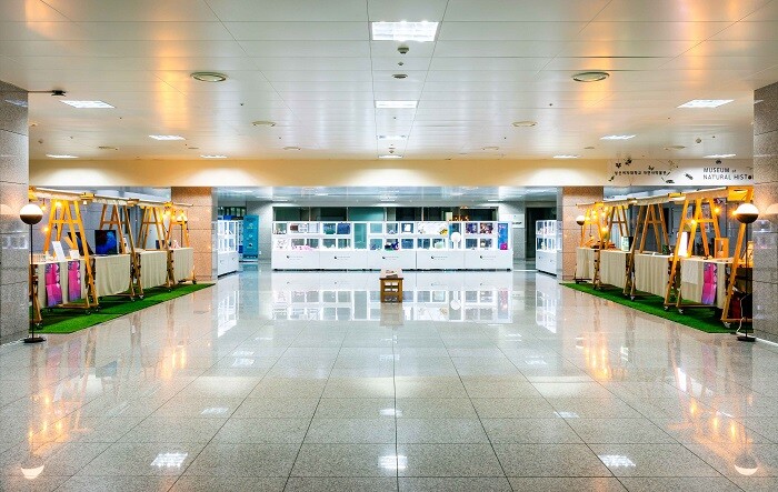&nbsp; &nbsp; &nbsp; &nbsp; &nbsp; &nbsp; &nbsp; &nbsp; &nbsp; &nbsp; &nbsp; &nbsp; &nbsp; &nbsp; &nbsp; &nbsp; &nbsp; &nbsp; &nbsp; &nbsp; &nbsp; &nbsp; &nbsp; &nbsp; &nbsp; 아트창업 박람회 展 전시장. 성신여대 제공