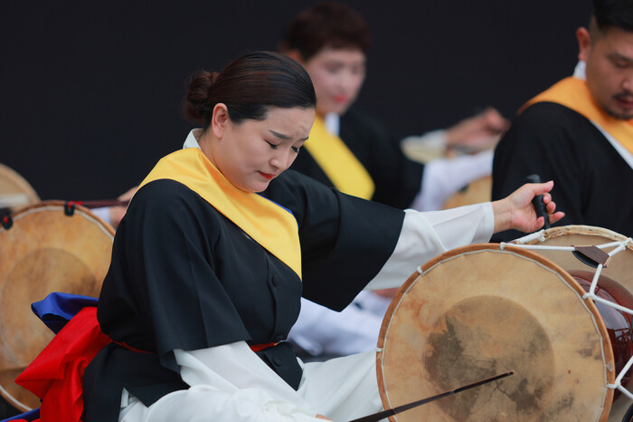 전통공연예술학과 ‘빛오름 전통예술단’의 공연 모습. 원광디지털대 제공