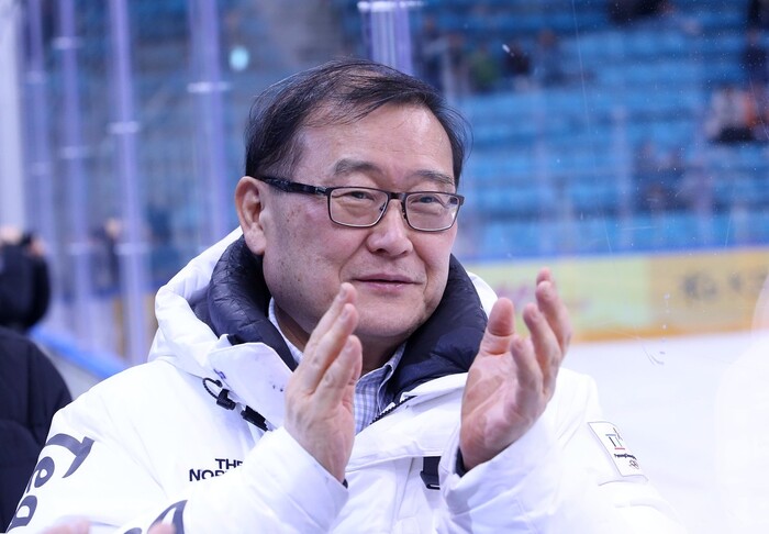 정몽원 대한아이스하키협회 회장. 대한아이스하키협회 제공