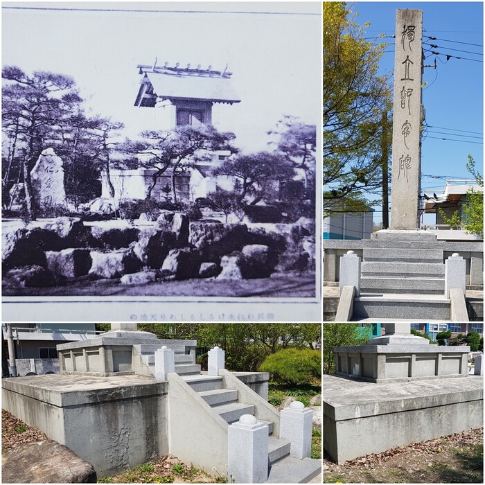 전주의 한 학교에 있는 봉안전 기단에 일제양식의 잔재가 남아있다.