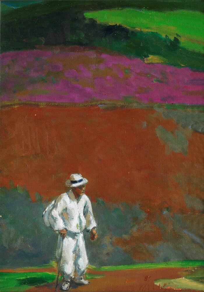 이사범 작가의 ‘괴나리 봇짐’(1995).