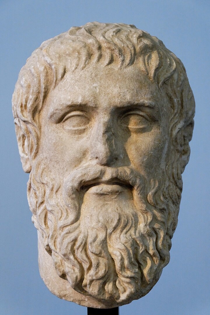 고대 그리스의 철학자 플라톤의 석고상. 출처 위키미디어 코먼스