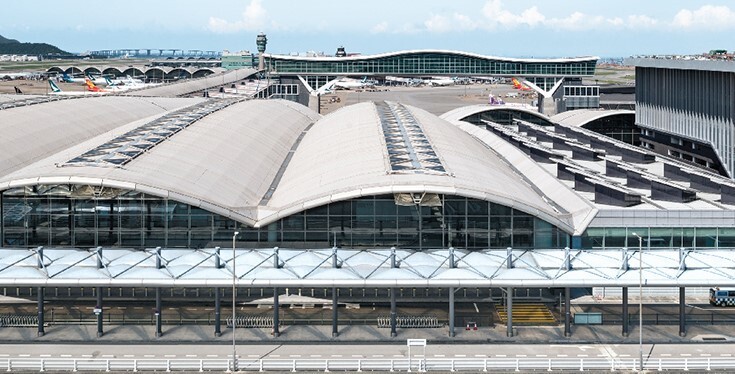 홍콩 첵랍콕국제공항 전경. 홍콩 국제공항 누리집 갈무리