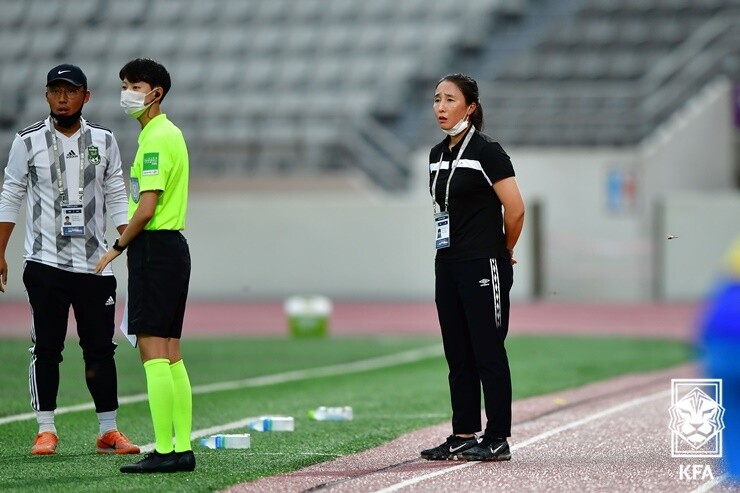 경주한수원의 송주희 감독. 대한축구협회 제공