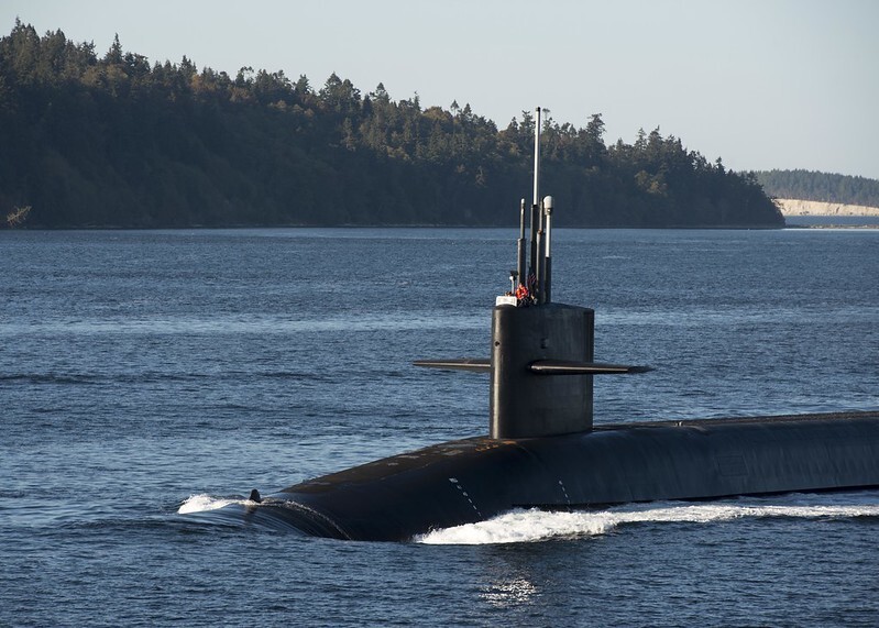 미 해군 오하이오급 핵추진 탄도유도탄잠수함 켄터키함(SSBN-737). 미 해군 누리집