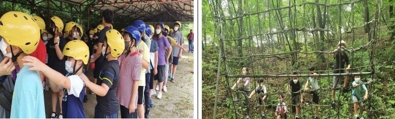 전북지역 한 초등학교의 어울림학교 체험활동의 모습. 전북교육청 누리집 갈무리