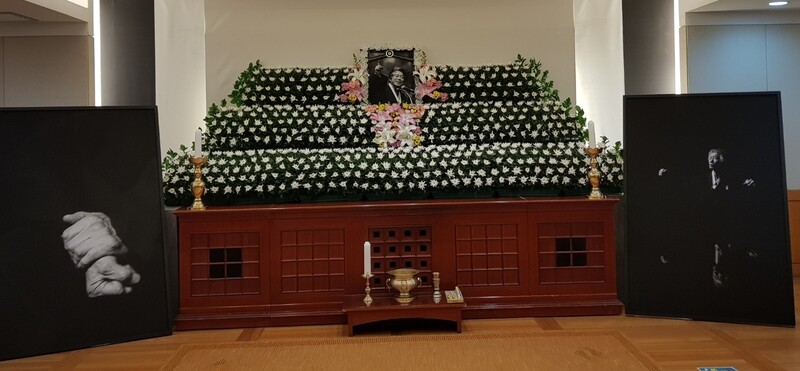 서울 종로구 서울대병원 장례식장에 마련된 백기완 소장 빈소. 장필수 기자. feel@hani.co.kr