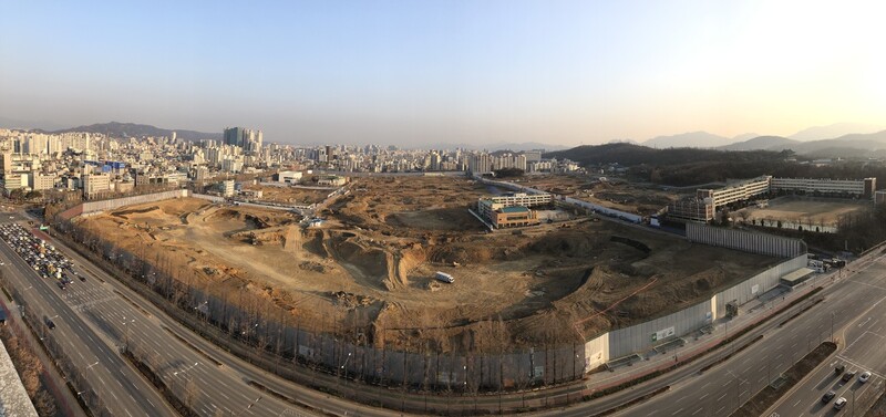 강동구 둔촌주공 재건축 현장. 현대건설 제공