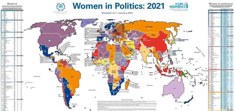 유엔여성기구(UN Women)가 공개한 ‘위민 인 폴리틱스:2021’. 사진 유엔여성기구