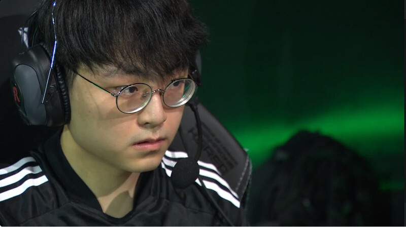 담원 기아 쇼메이커 허수. LCK 중계 갈무리