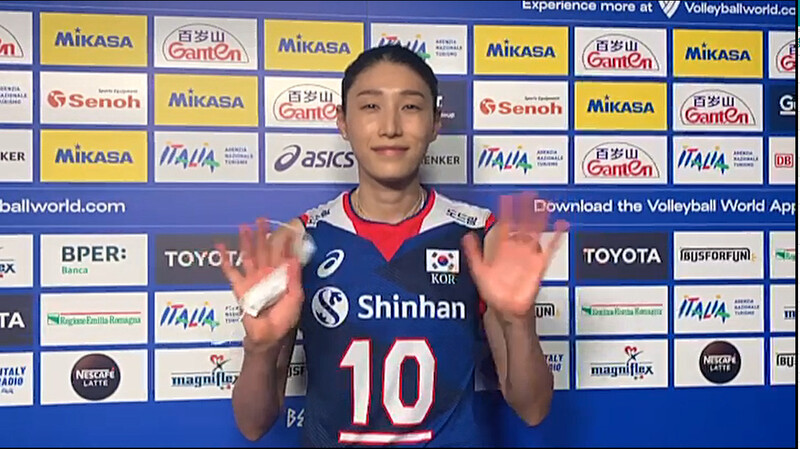김연경. 대한배구협회 인터뷰 영상 갈무리